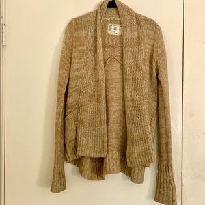 Beige Knitted Cardigan